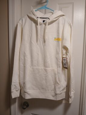 Vans Men's Cream Hoodie Hawaii - Classic Pullover Sz.S